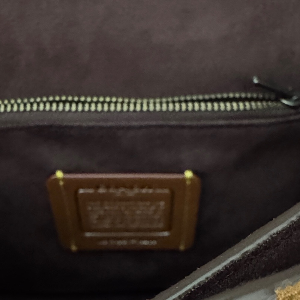 Coach Parker Exotic Top Handle Suede interior PRISTINE - Picture 13 of 16